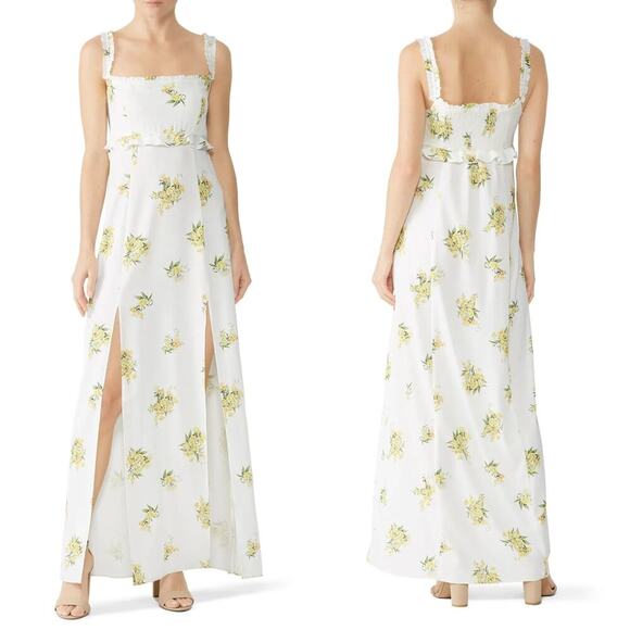 Show Me Your Mumu Bristol Dress Floral Sleeveless Square Neck Maxi Tank White M - Picture 1 of 8